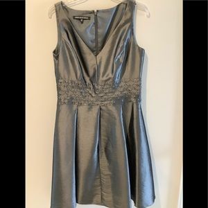 DRESS IN SATINY GRAY (Holiday Ready)